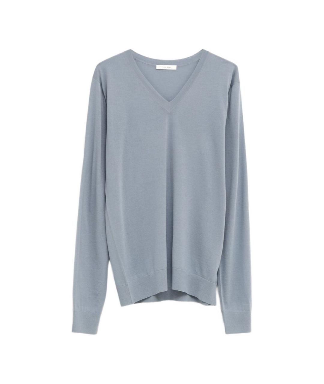 THE ROW Голубой шерстяной джемпер / свитер, фото 1