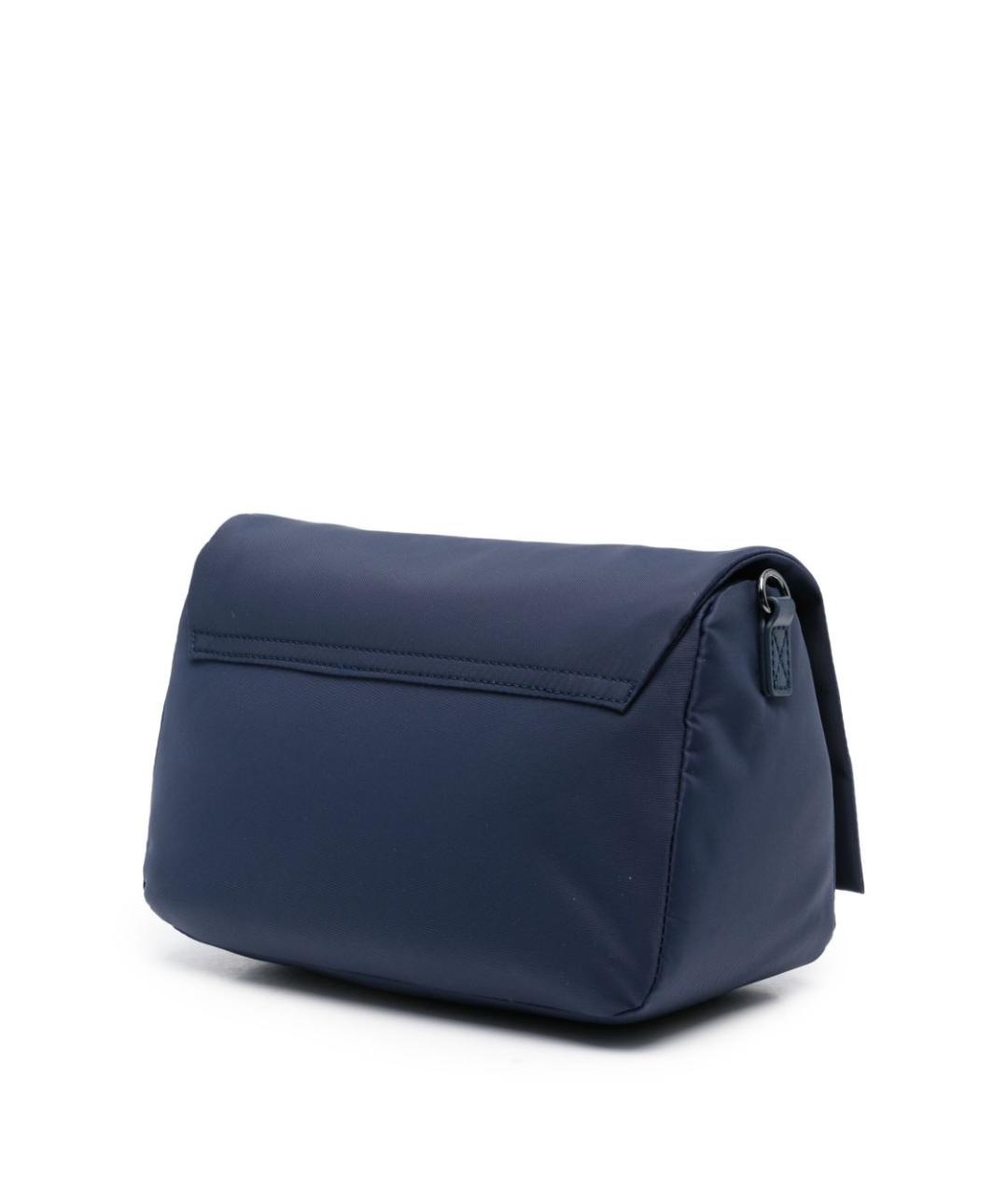 EMPORIO ARMANI Синяя тканевая сумка на плечо, фото 5
