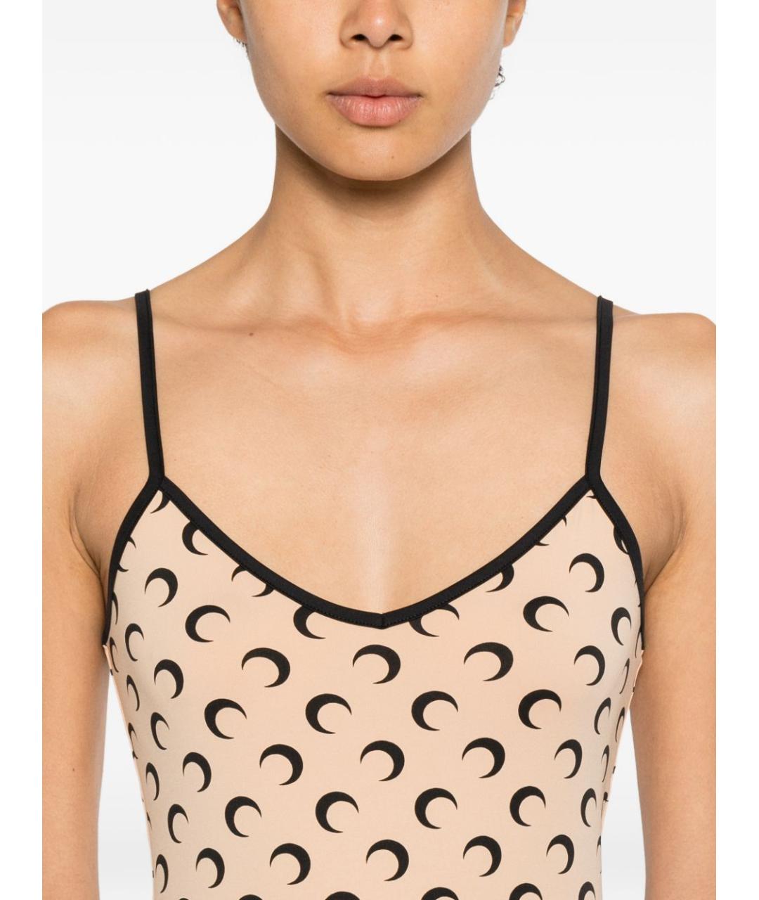 MARINE SERRE Бежевое повседневное платье, фото 4