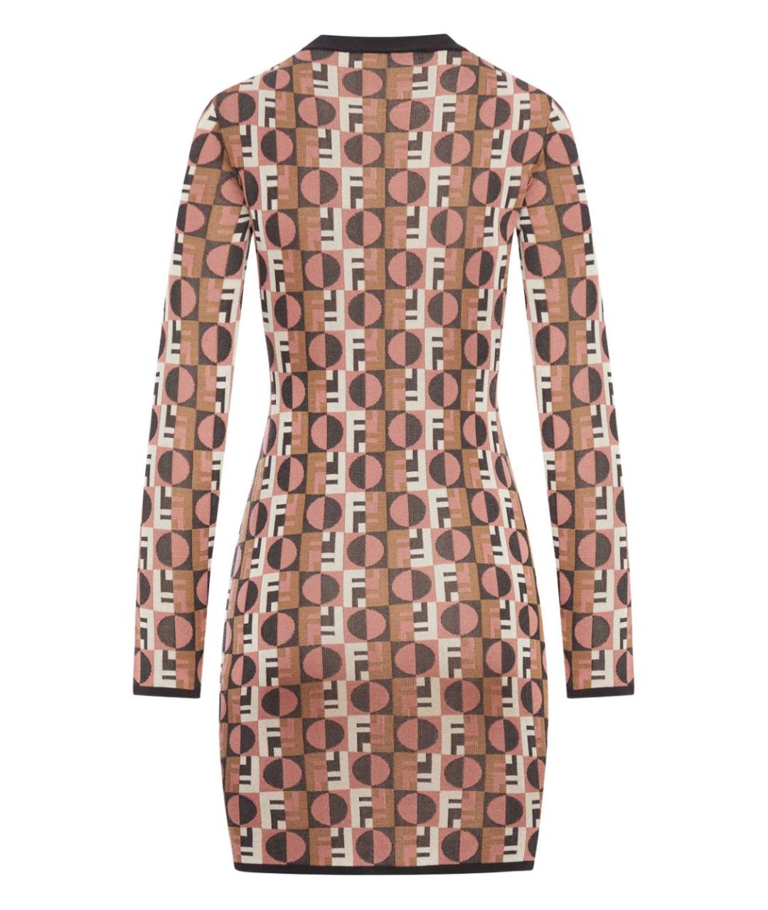 FENDI Мульти вискозное повседневное платье, фото 2