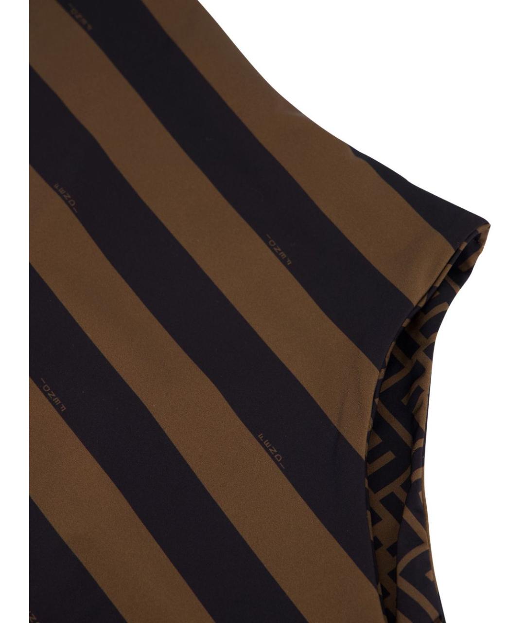 FENDI Коричневый полиамидовый купальник, фото 2