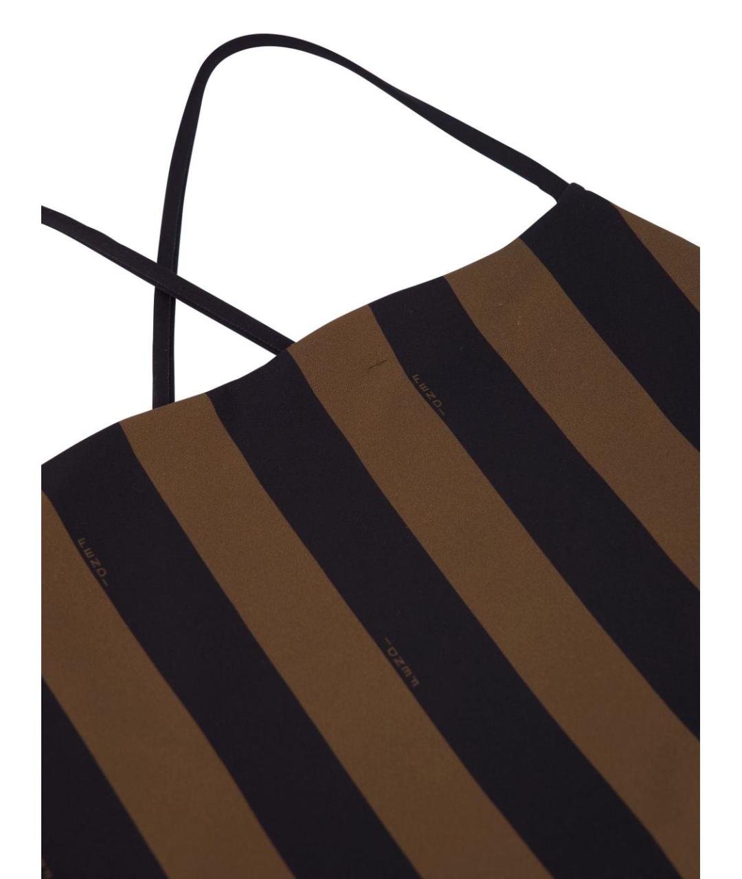 FENDI Коричневый полиамидовый купальник, фото 3