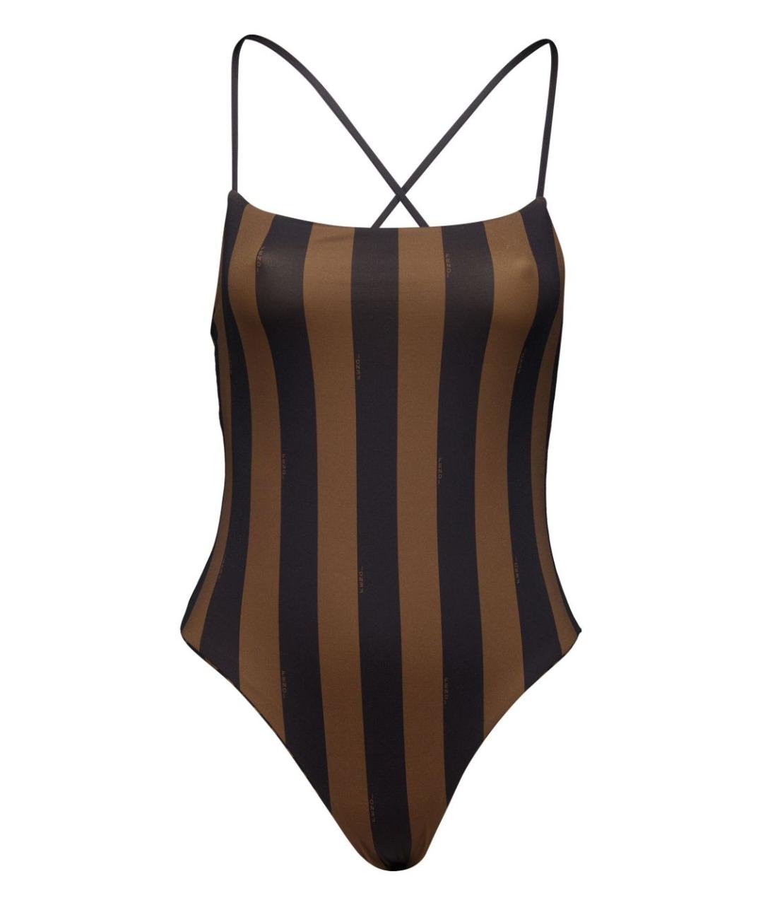 FENDI Коричневый полиамидовый купальник, фото 1