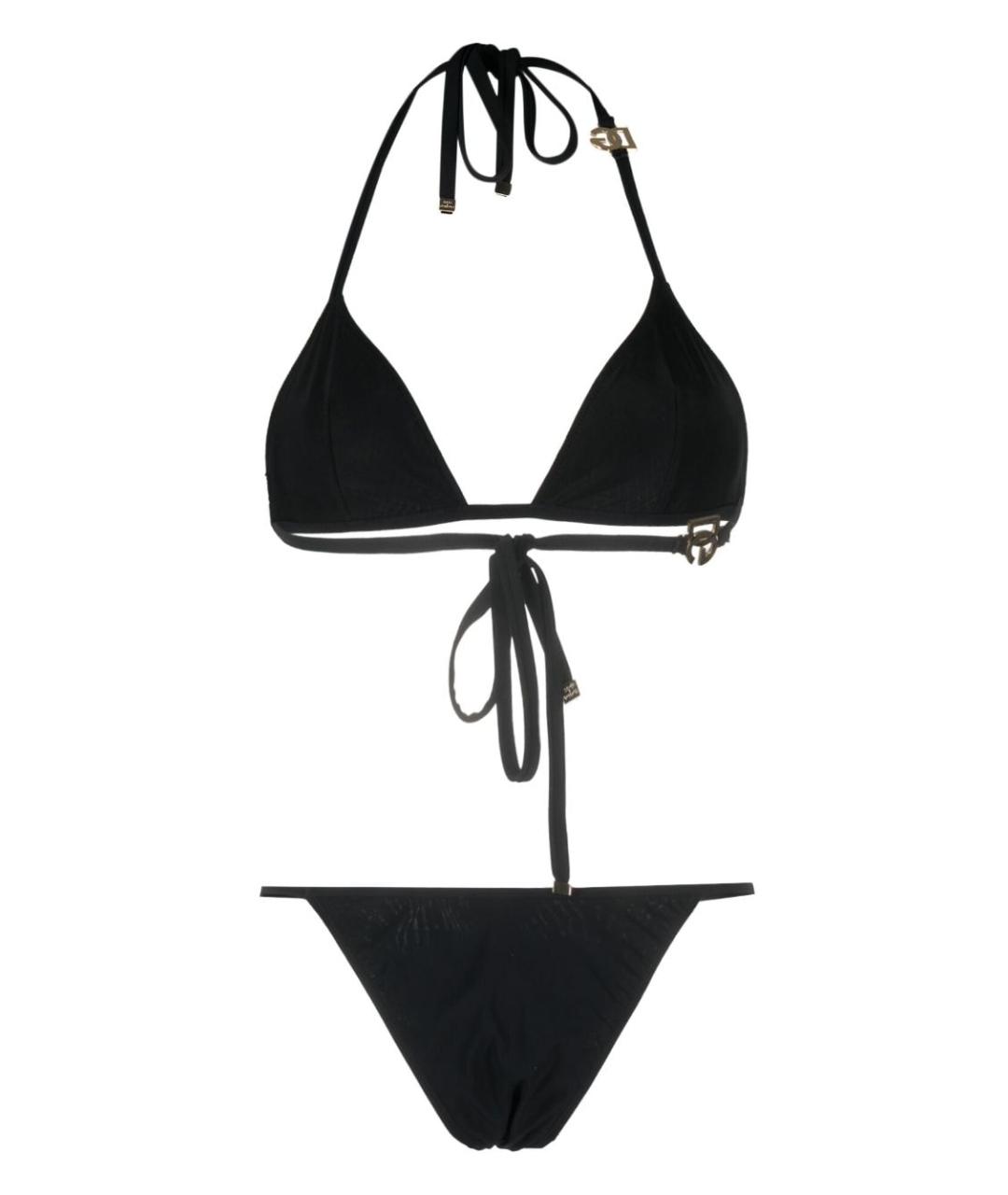 DOLCE&GABBANA Черный полиамидовый купальник, фото 4