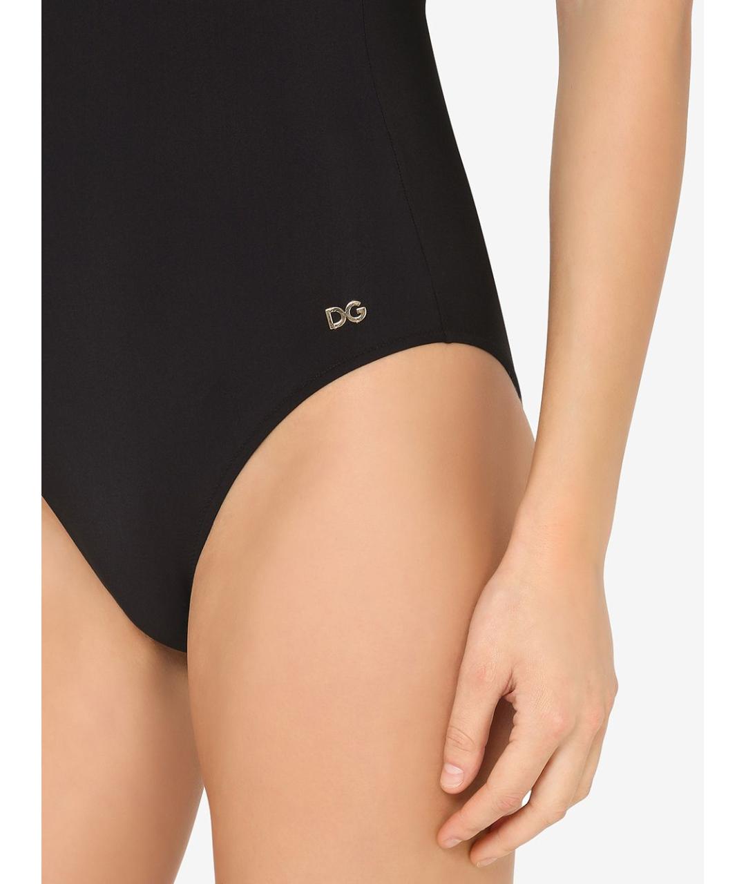 DOLCE&GABBANA Черный полиамидовый купальник, фото 2