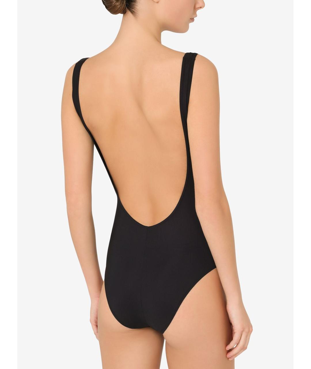 DOLCE&GABBANA Черный полиамидовый купальник, фото 3