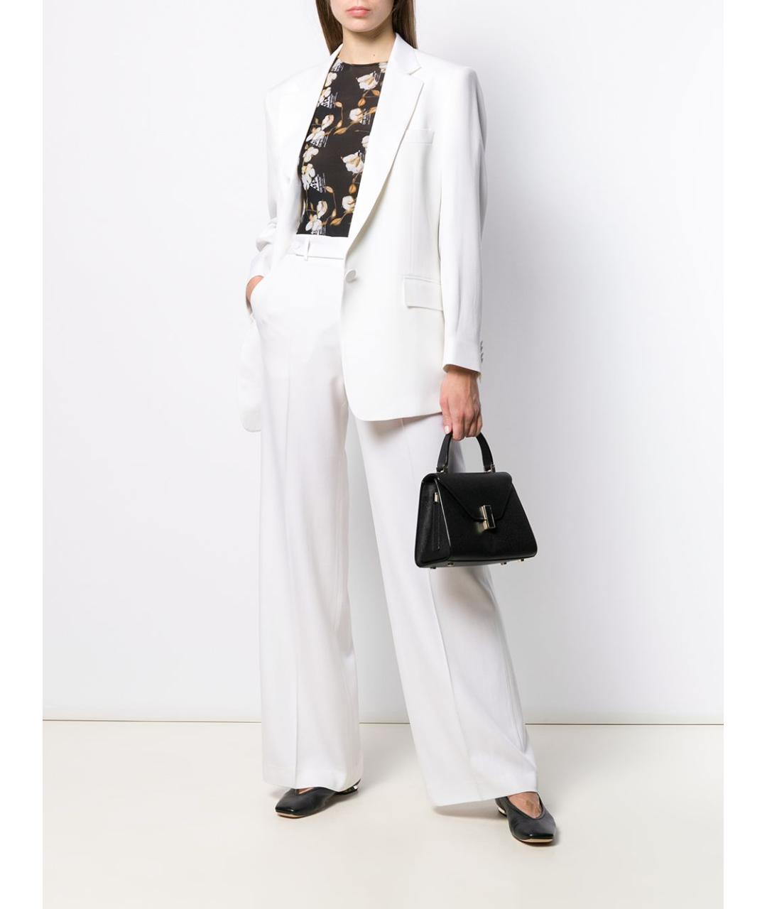 VALEXTRA Черная кожаная сумка тоут, фото 2