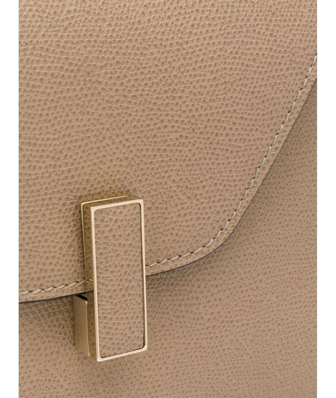 VALEXTRA Бежевая кожаная сумка тоут, фото 3