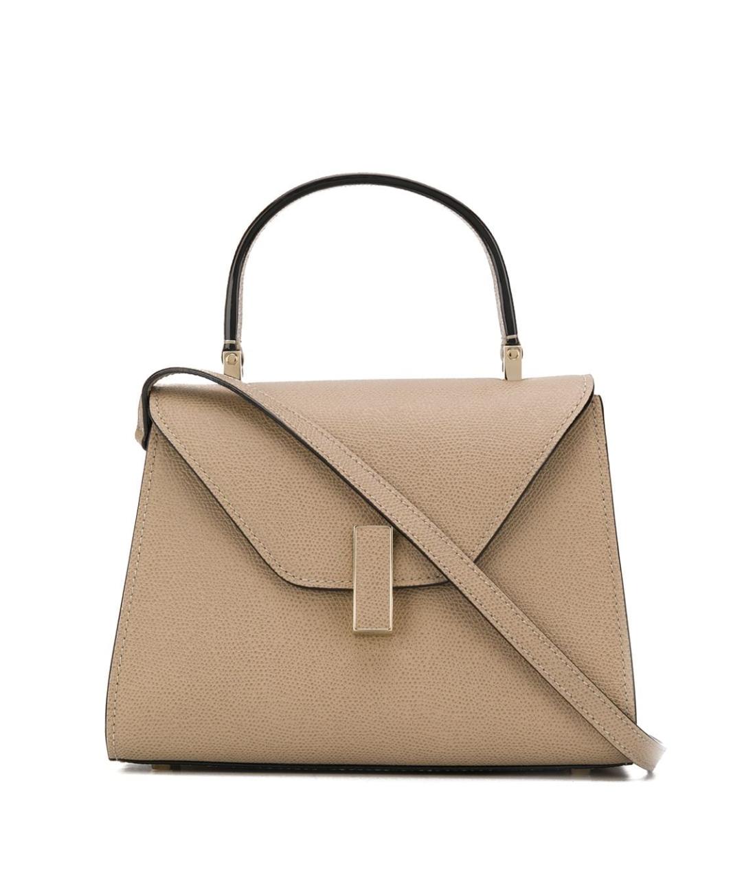 VALEXTRA Бежевая кожаная сумка тоут, фото 1