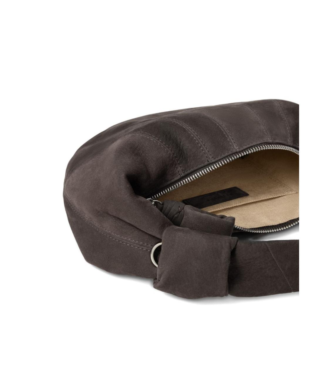 LEMAIRE Коричневая кожаная сумка через плечо, фото 2