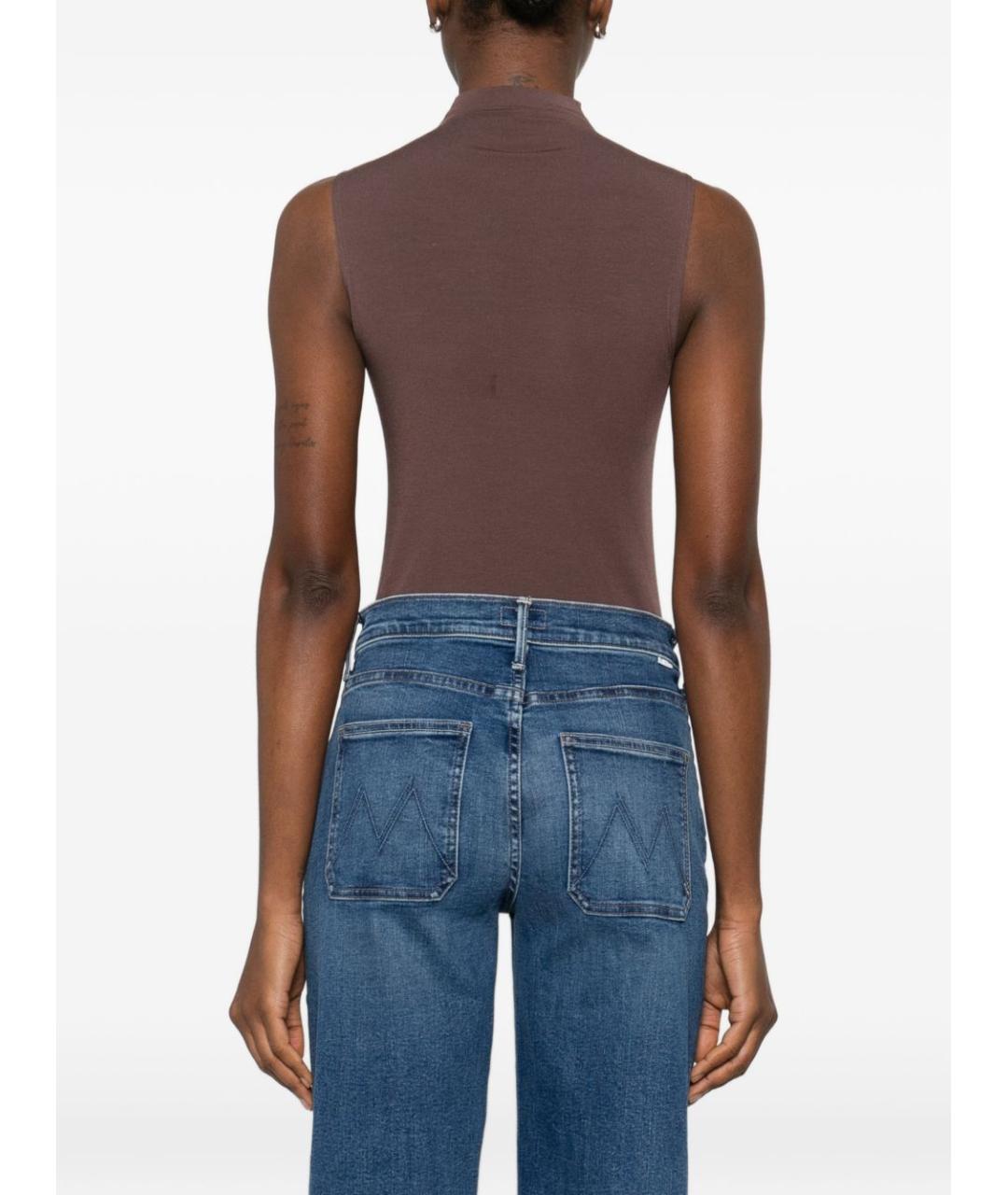 WOLFORD Коричневое полиамидовое боди, фото 3