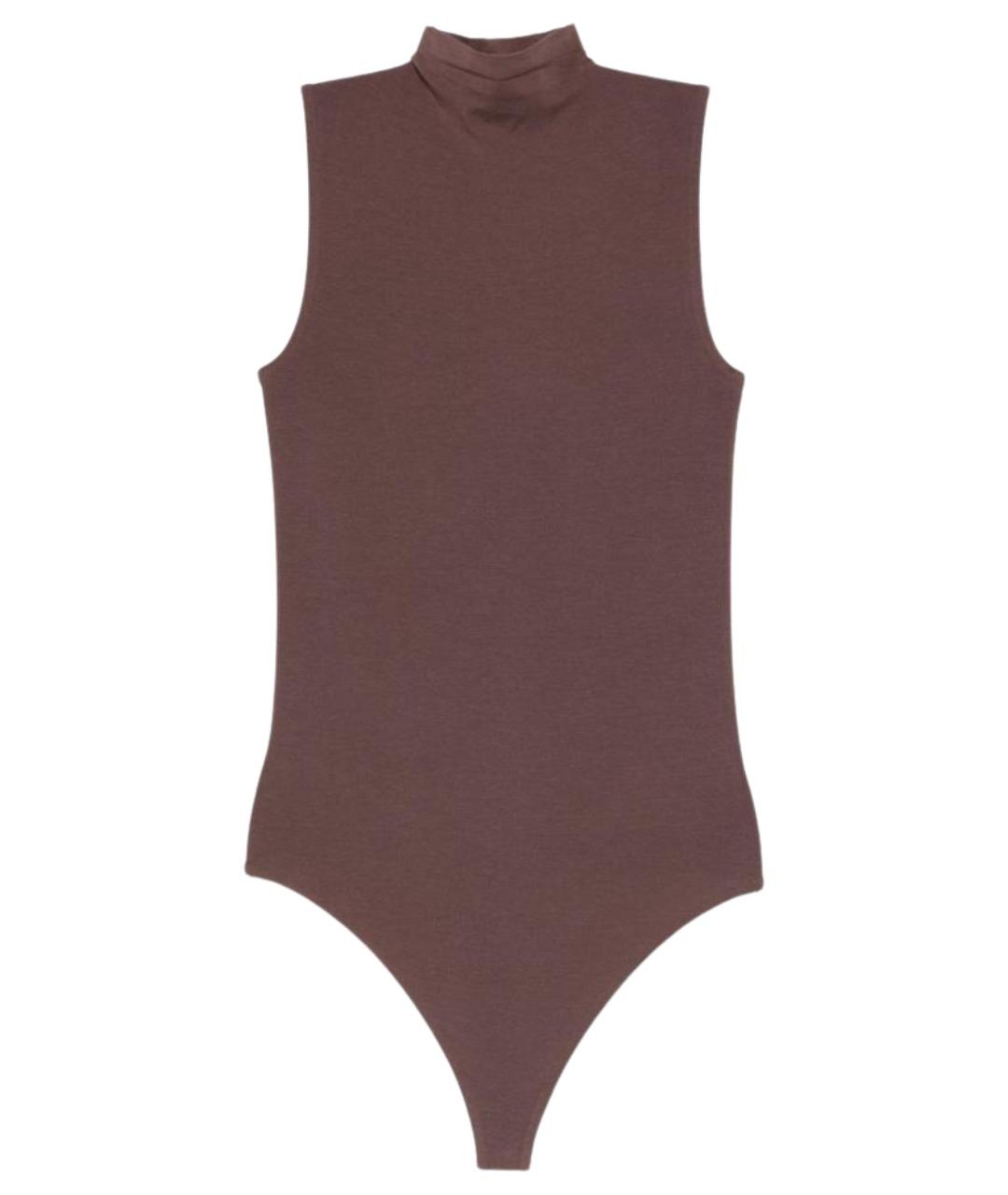 WOLFORD Коричневое полиамидовое боди, фото 1