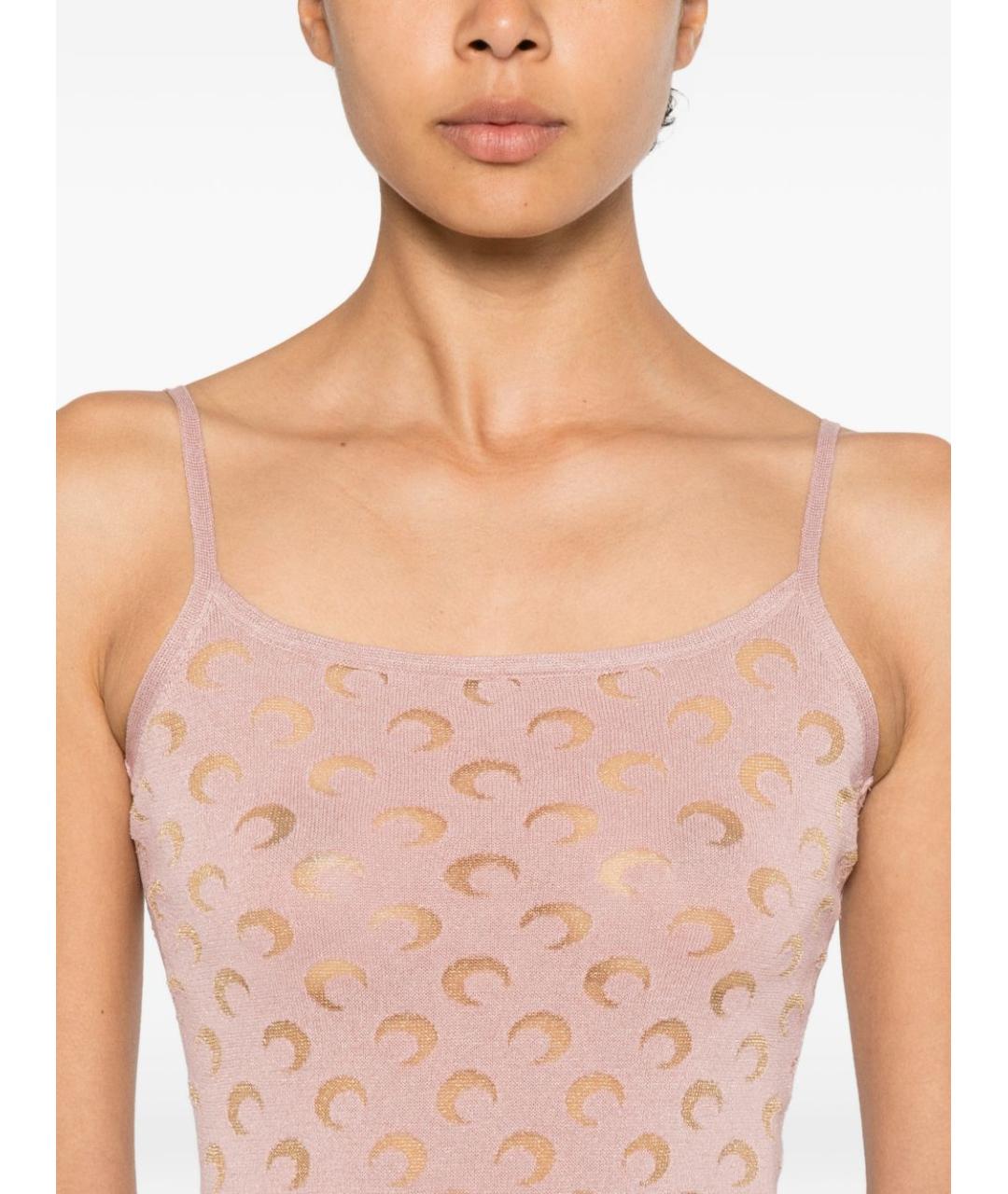 MARINE SERRE Розовое повседневное платье, фото 3