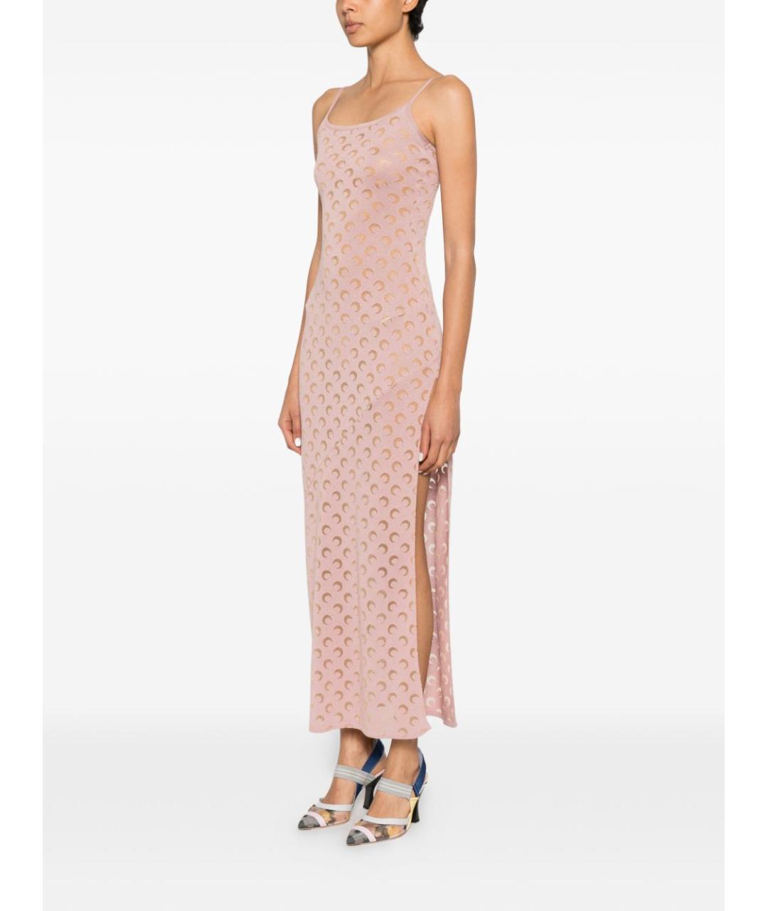 MARINE SERRE Розовое повседневное платье, фото 4