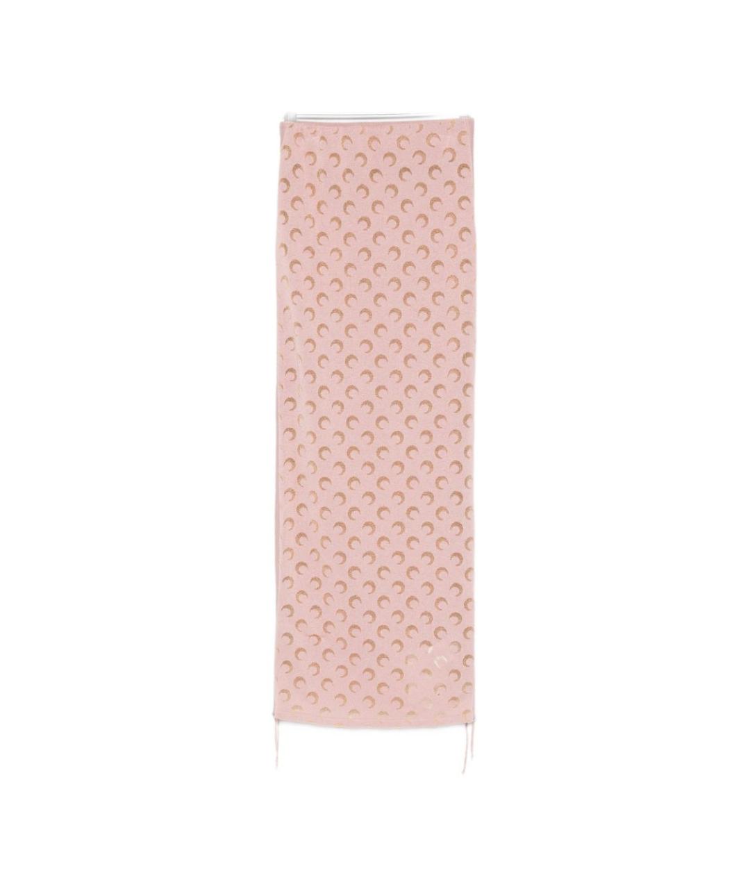 MARINE SERRE Розовая полиэстеровая юбка миди, фото 1