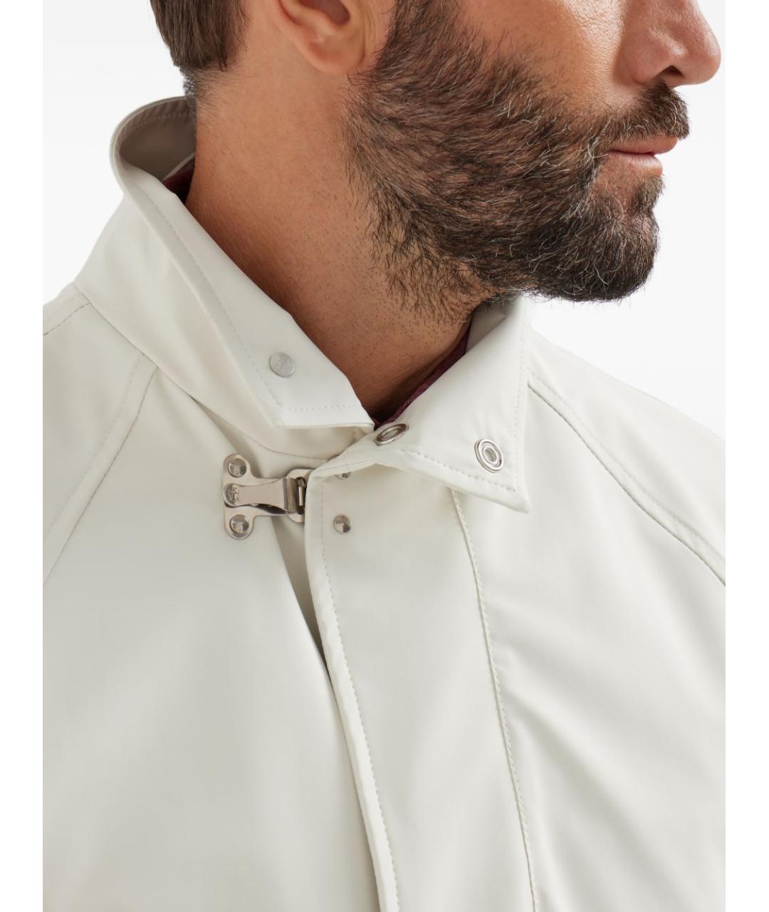 BRUNELLO CUCINELLI Бежевая полиамидовая куртка, фото 3