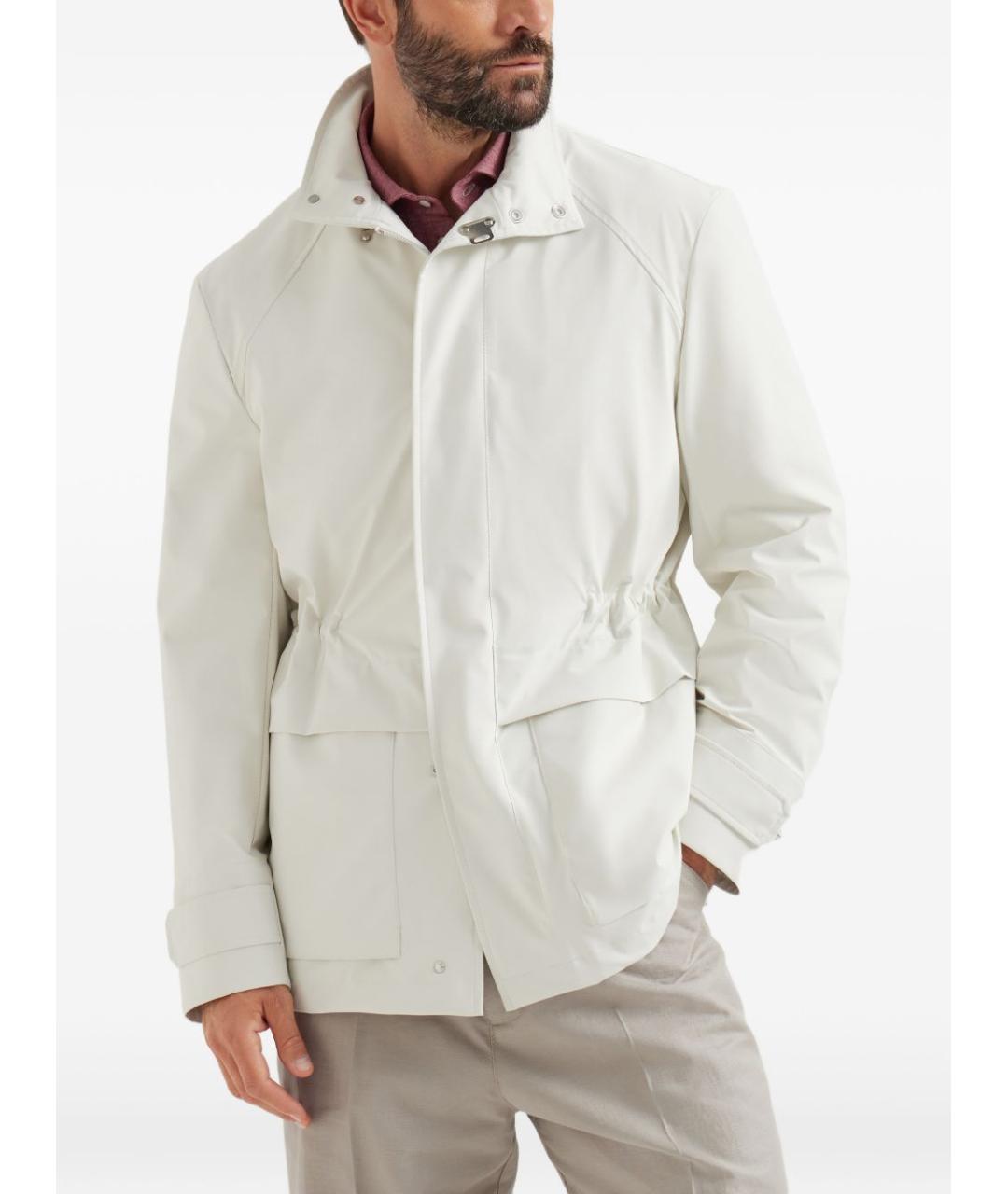 BRUNELLO CUCINELLI Бежевая полиамидовая куртка, фото 2