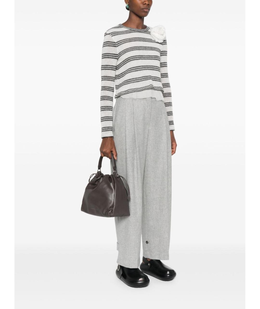 BRUNELLO CUCINELLI Коричневая кожаная сумка тоут, фото 2