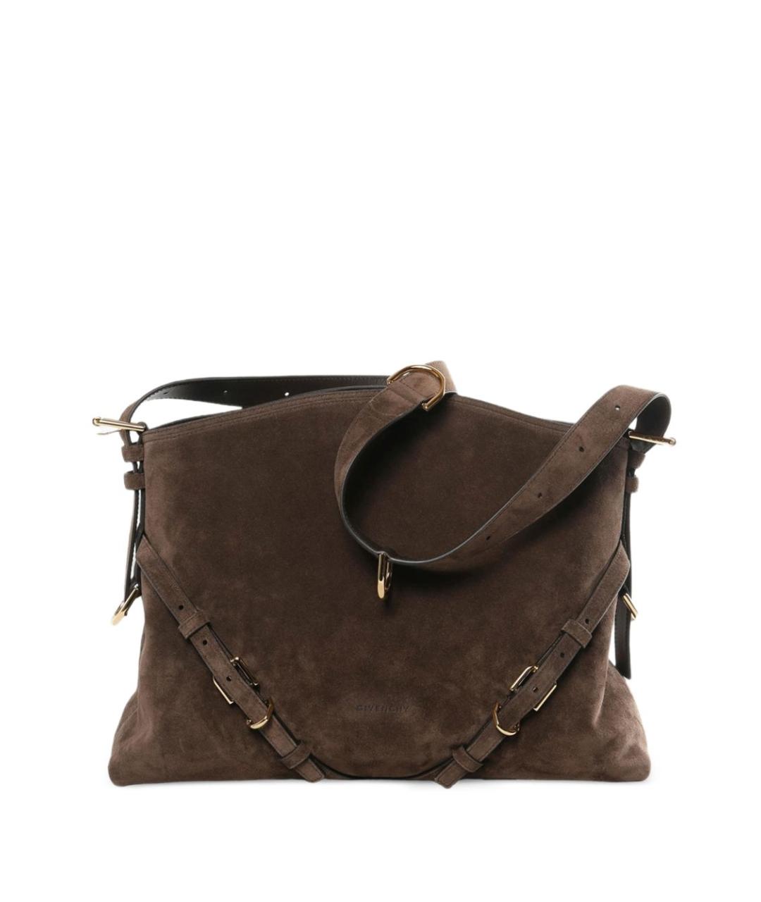 GIVENCHY Коричневая замшевая сумка через плечо, фото 1