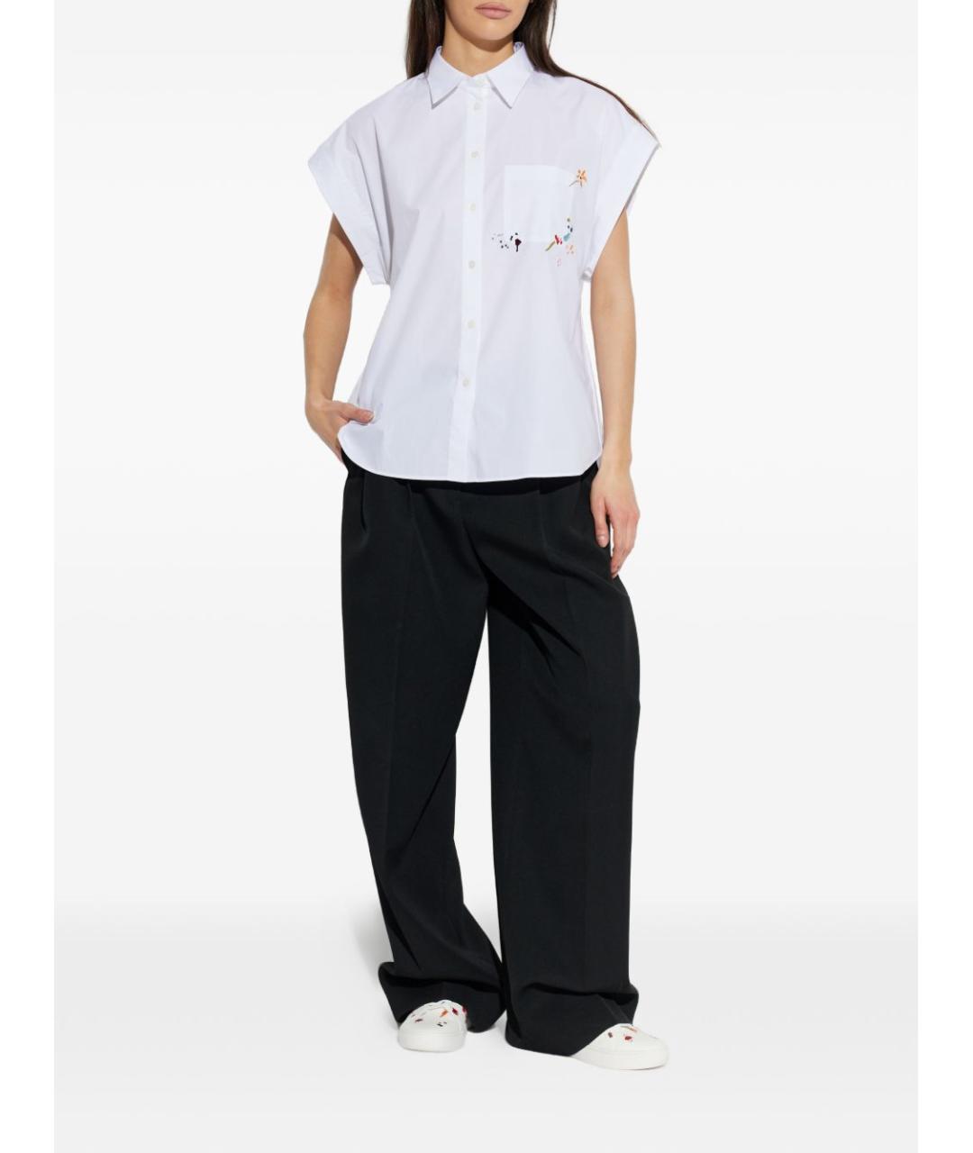 PAUL SMITH Белая хлопковая рубашка, фото 4