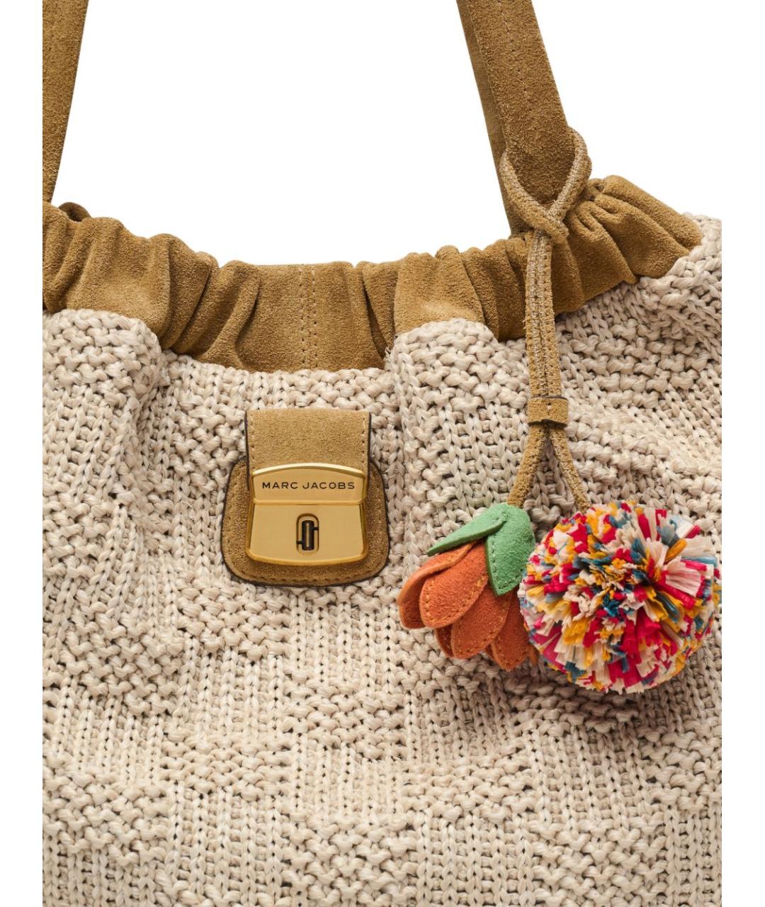 MARC JACOBS Бежевая пелетеная сумка тоут, фото 6