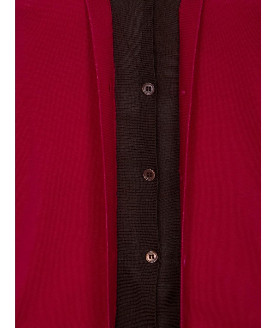 PAUL SMITH Красный хлопковый кардиган, фото 3