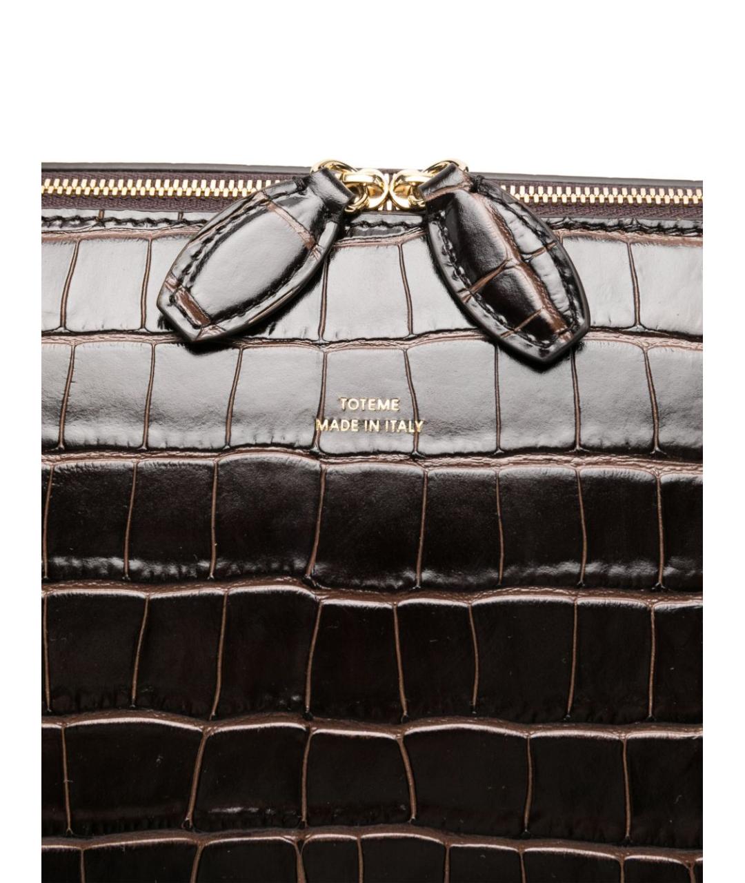 TOTEME Коричневая кожаная сумка тоут, фото 2