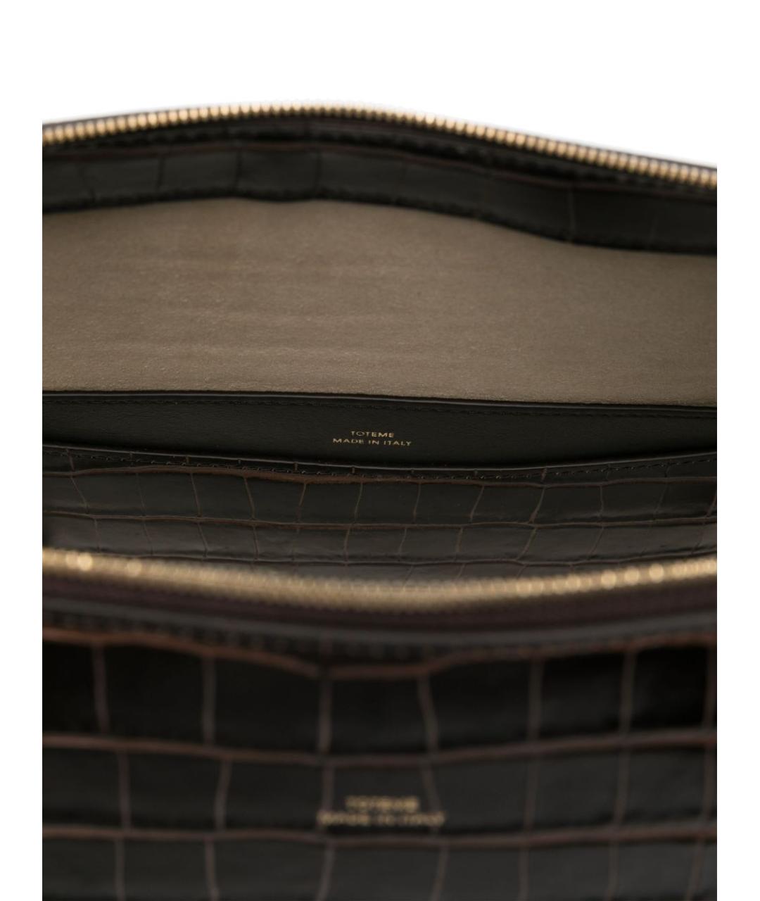 TOTEME Коричневая кожаная сумка тоут, фото 3
