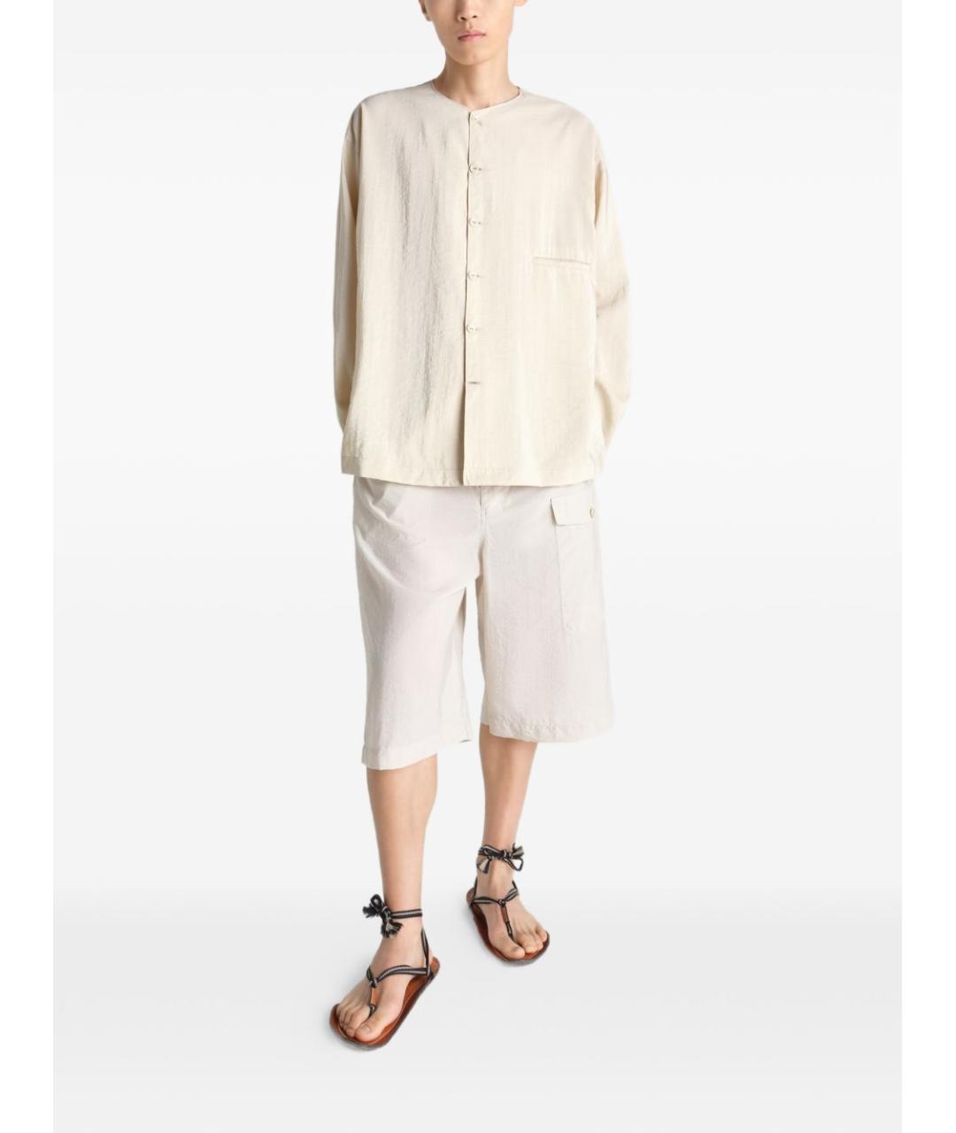 LEMAIRE Белая шелковая классическая рубашка, фото 3