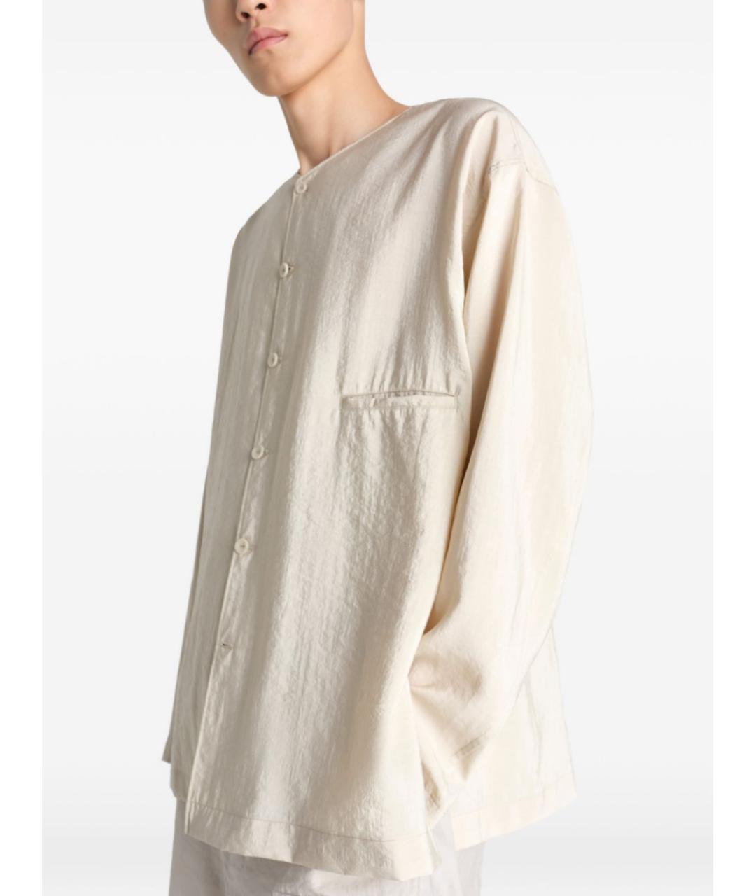 LEMAIRE Белая шелковая классическая рубашка, фото 2