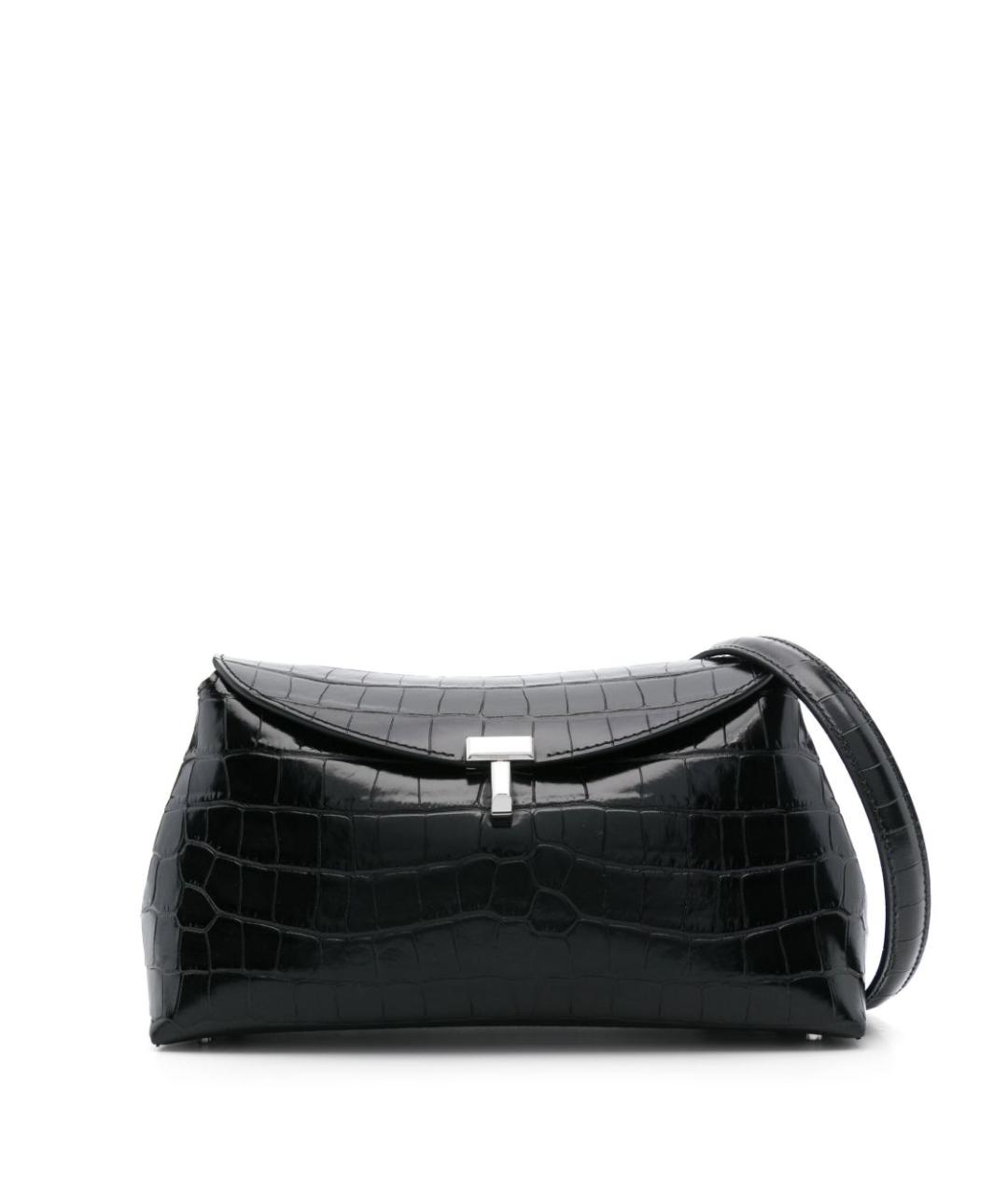 TOTEME Черная кожаная сумка через плечо, фото 1