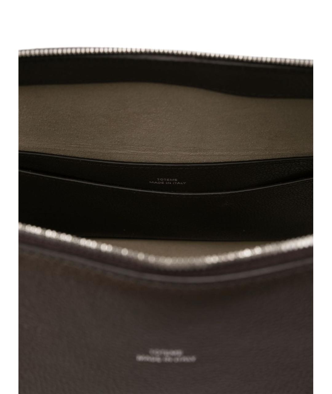 TOTEME Коричневая кожаная сумка тоут, фото 4