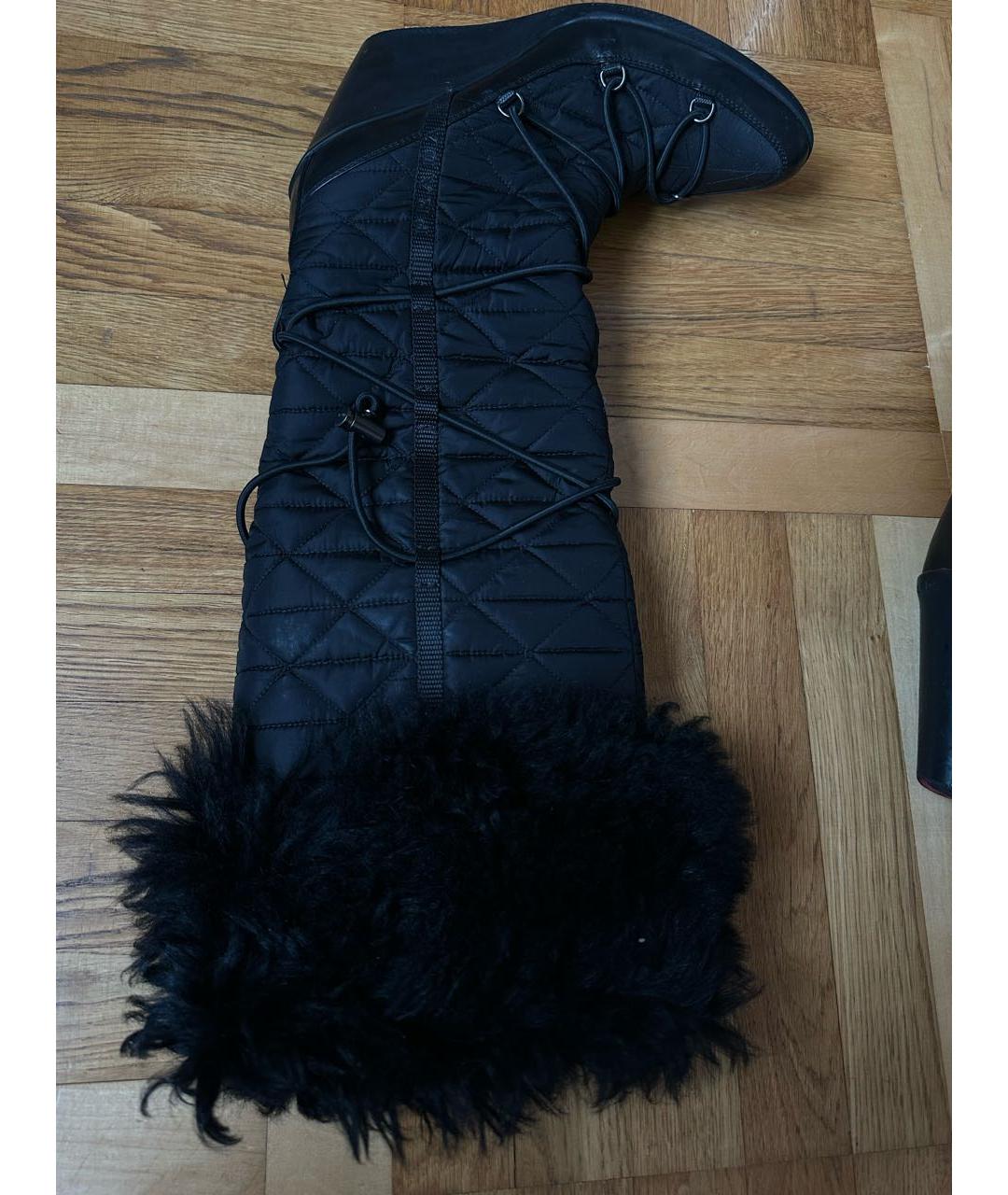 PRADA Черные сапоги, фото 4