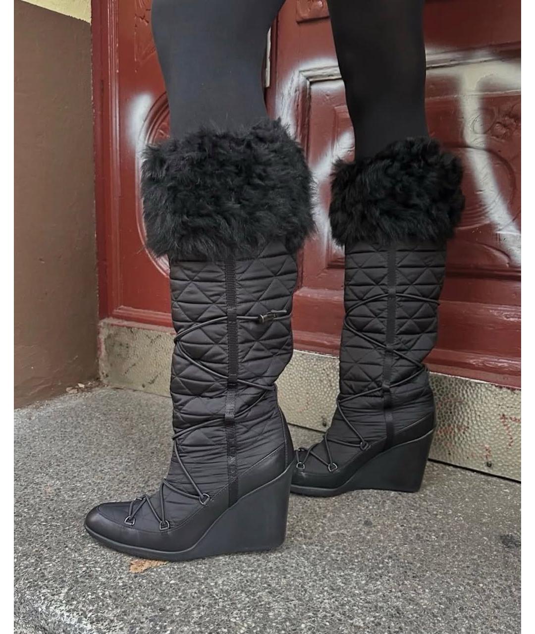 PRADA Черные сапоги, фото 2