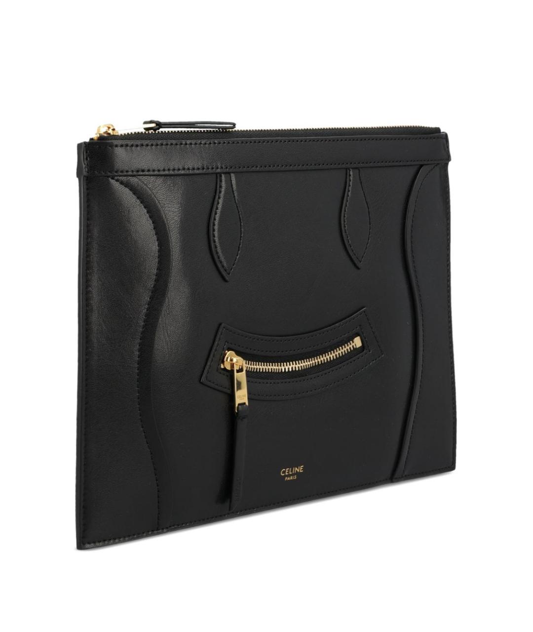 CELINE Черный кожаный кошелек, фото 2