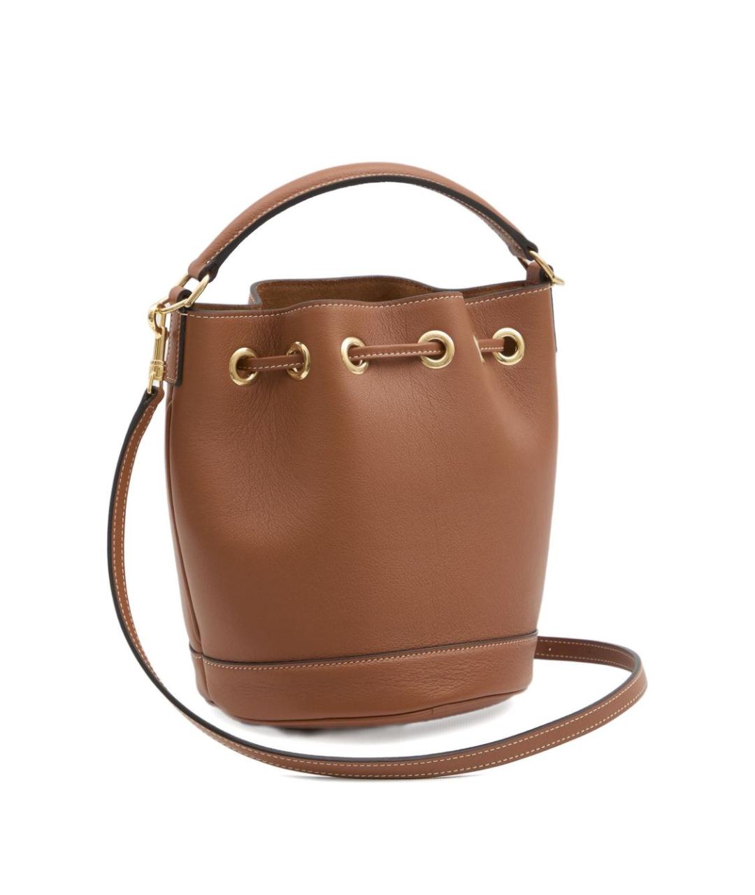 CELINE Коричневая кожаная сумка тоут, фото 3