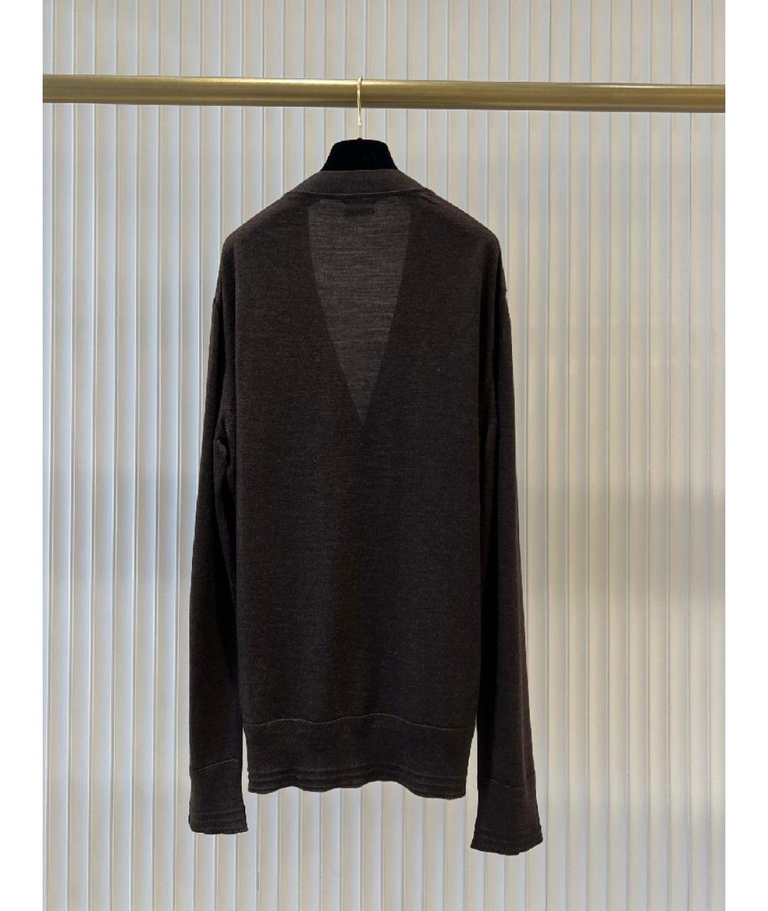 TOM FORD Коричневый вискозный кардиган, фото 2