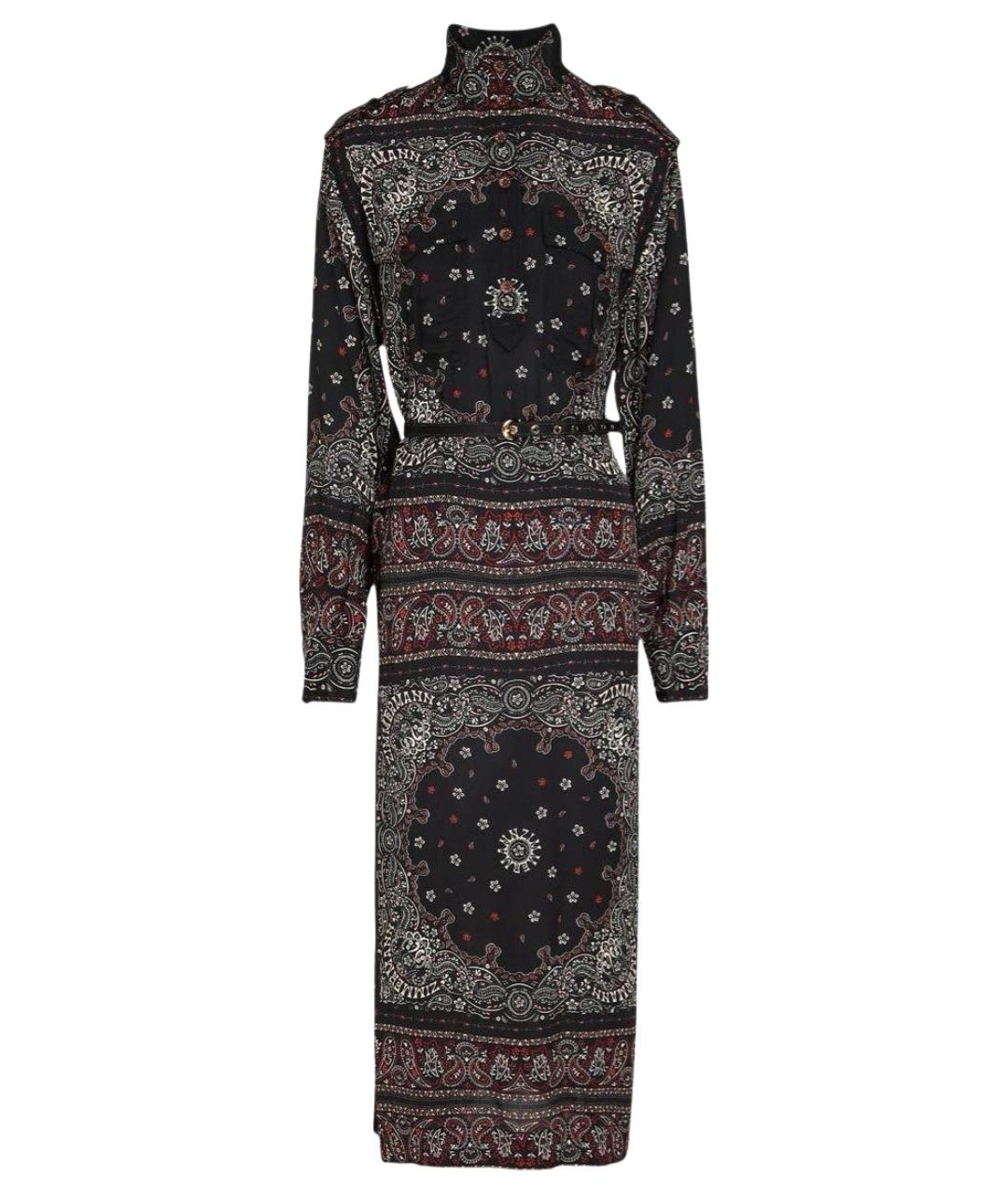 ZIMMERMANN Черное вискозное повседневное платье, фото 1