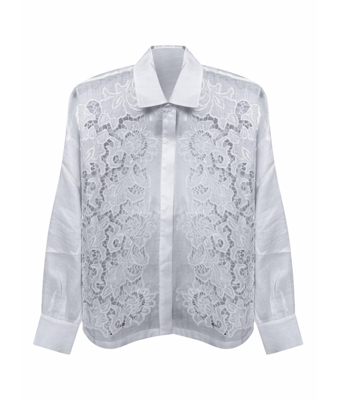 MAX MARA STUDIO Белая полиэстеровая блузы, фото 1