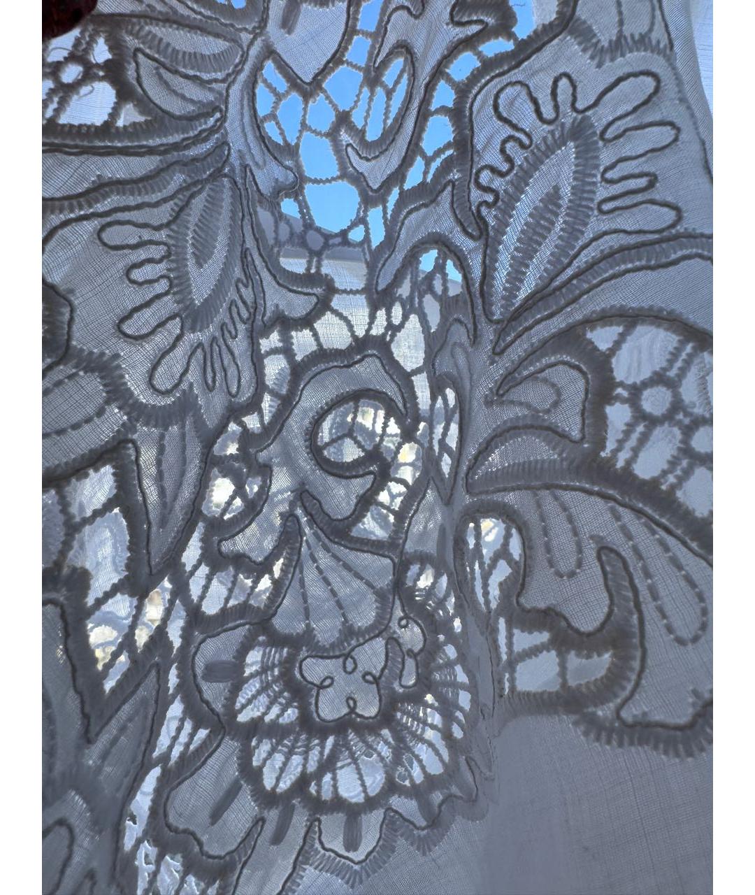 MAX MARA STUDIO Белая полиэстеровая блузы, фото 6