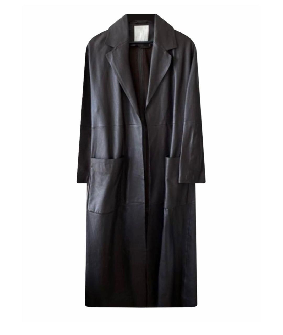 COS Коричневый кожаный тренч/плащ, фото 7