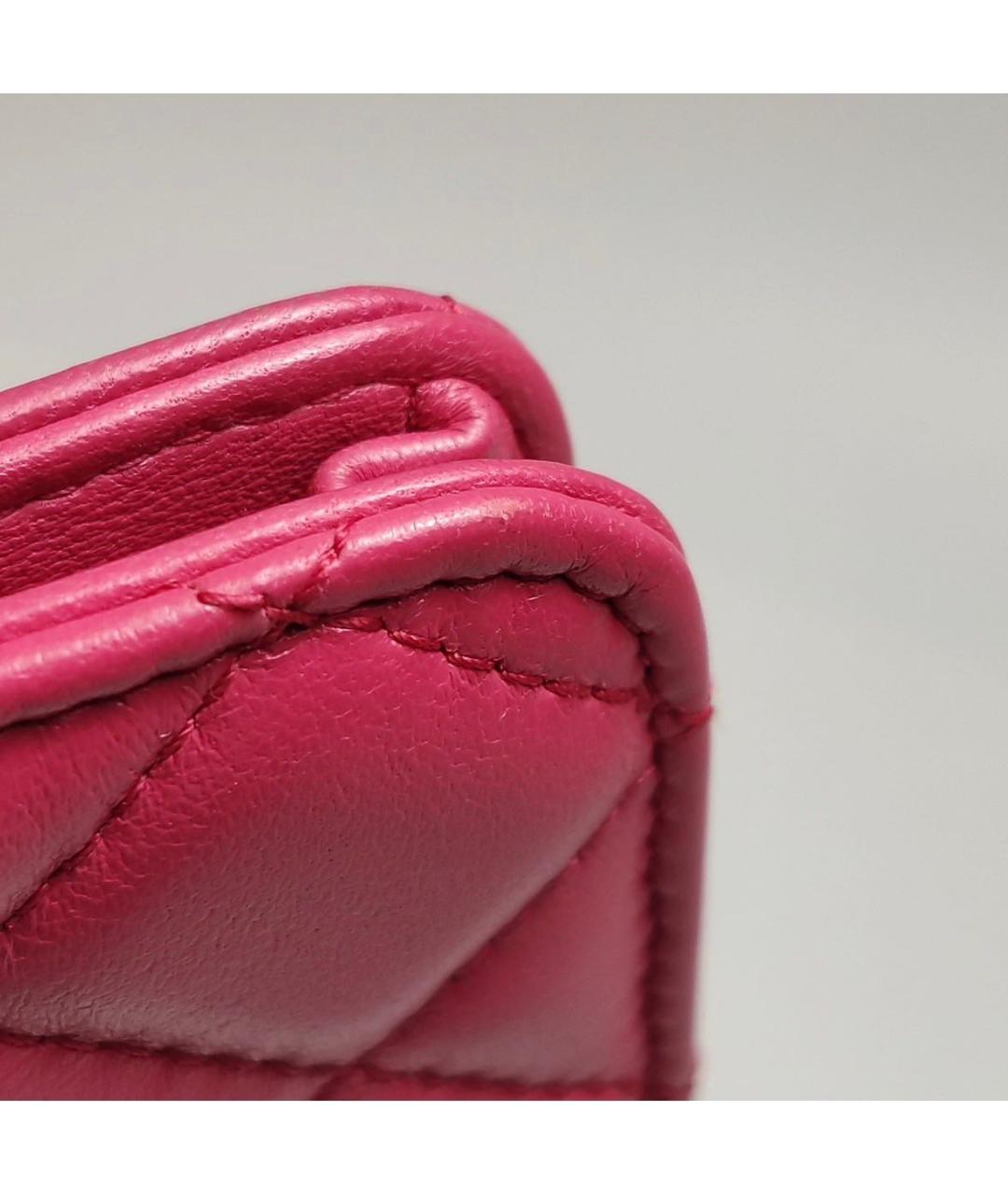 CHANEL Розовая кожаная сумка через плечо, фото 3