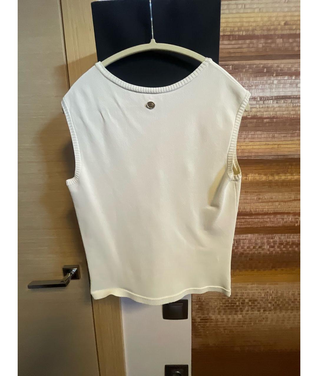 CHANEL Бежевая вискозная футболка, фото 2