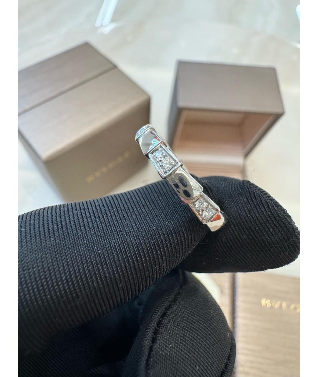 BVLGARI Серебряное кольцо из белого золота, фото 4