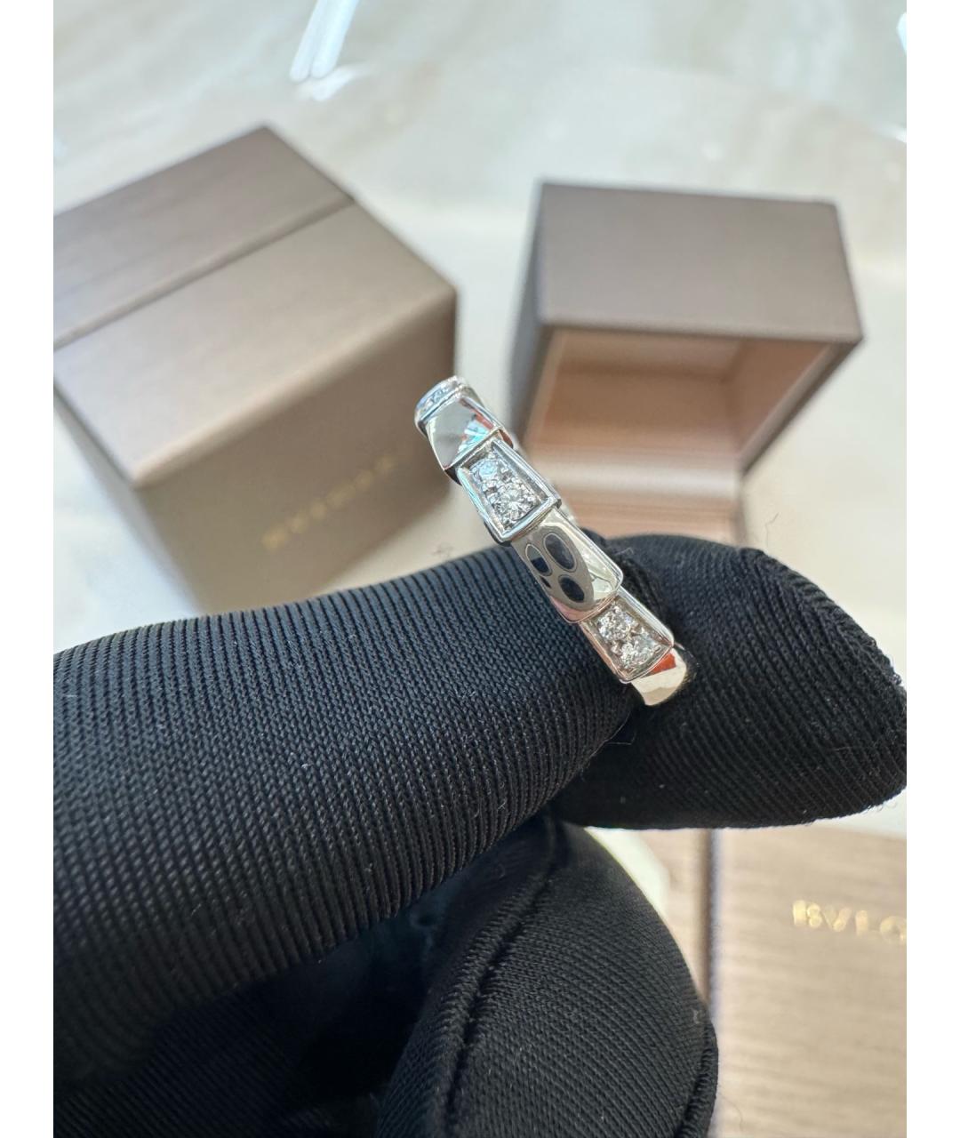 BVLGARI Серебряное кольцо из белого золота, фото 5