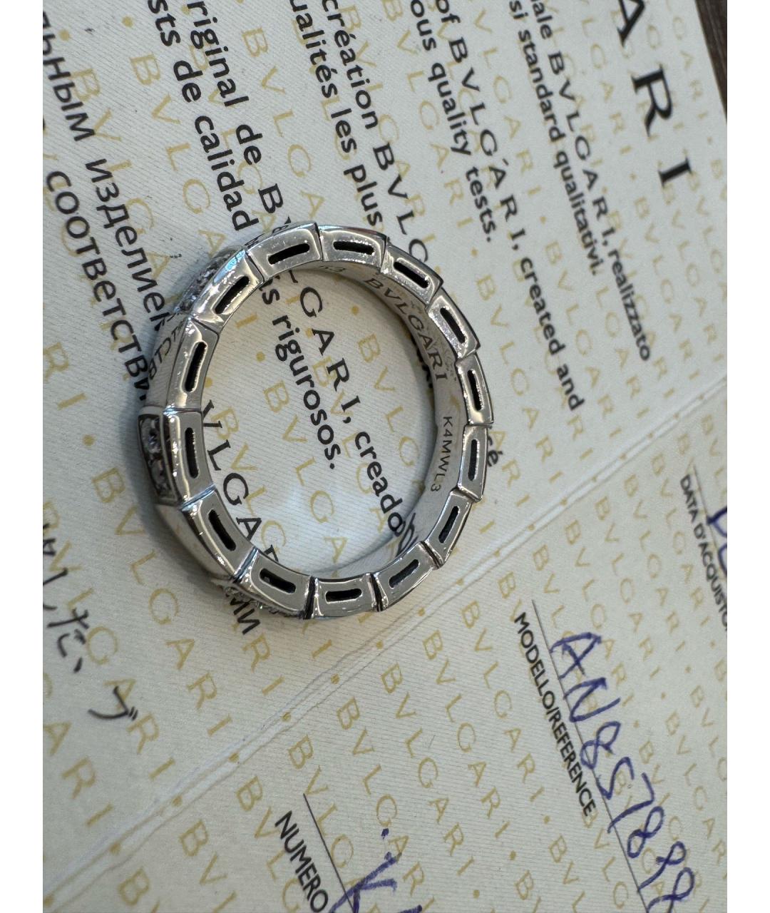 BVLGARI Серебряное кольцо из белого золота, фото 8