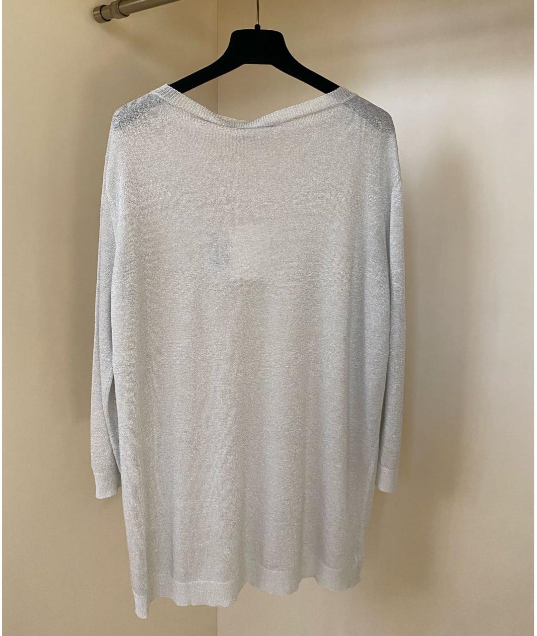 FABIANA FILIPPI Белый льняной джемпер / свитер, фото 4