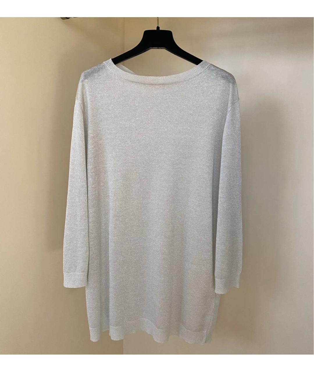 FABIANA FILIPPI Белый льняной джемпер / свитер, фото 3