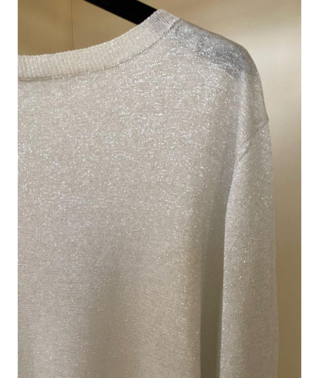 FABIANA FILIPPI Белый льняной джемпер / свитер, фото 5