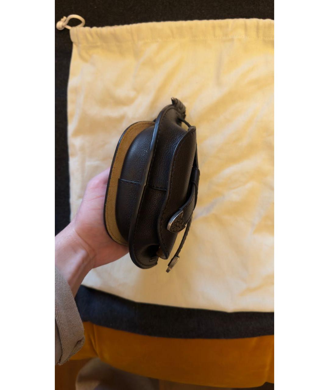 LOEWE Черная кожаная сумка через плечо, фото 3